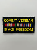 US Veteran Favorites:  Combat Veteran Iraqi Freedom Patch | Military Hats & Pins