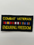 US Veteran Favorites: Enduring Freedom Combat Veteran Patch | Military Hats & Pins