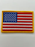 US Veteran Favorites: Gold Border Flag | Military Hats & Pins