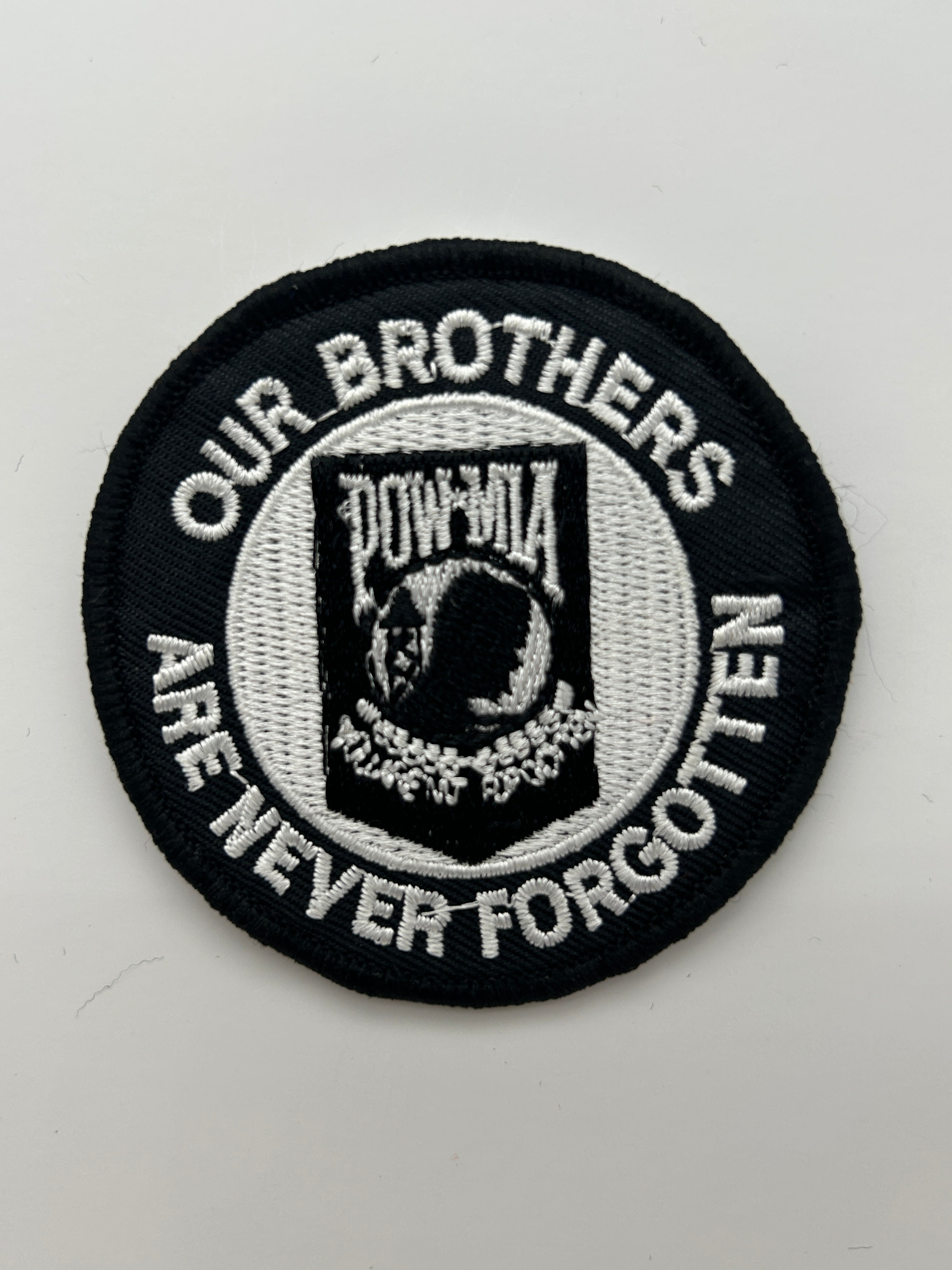 US Veteran Favorites: POW MIA "Our Brothers Are Never Forgotten" Patch | Military Hats & Pins