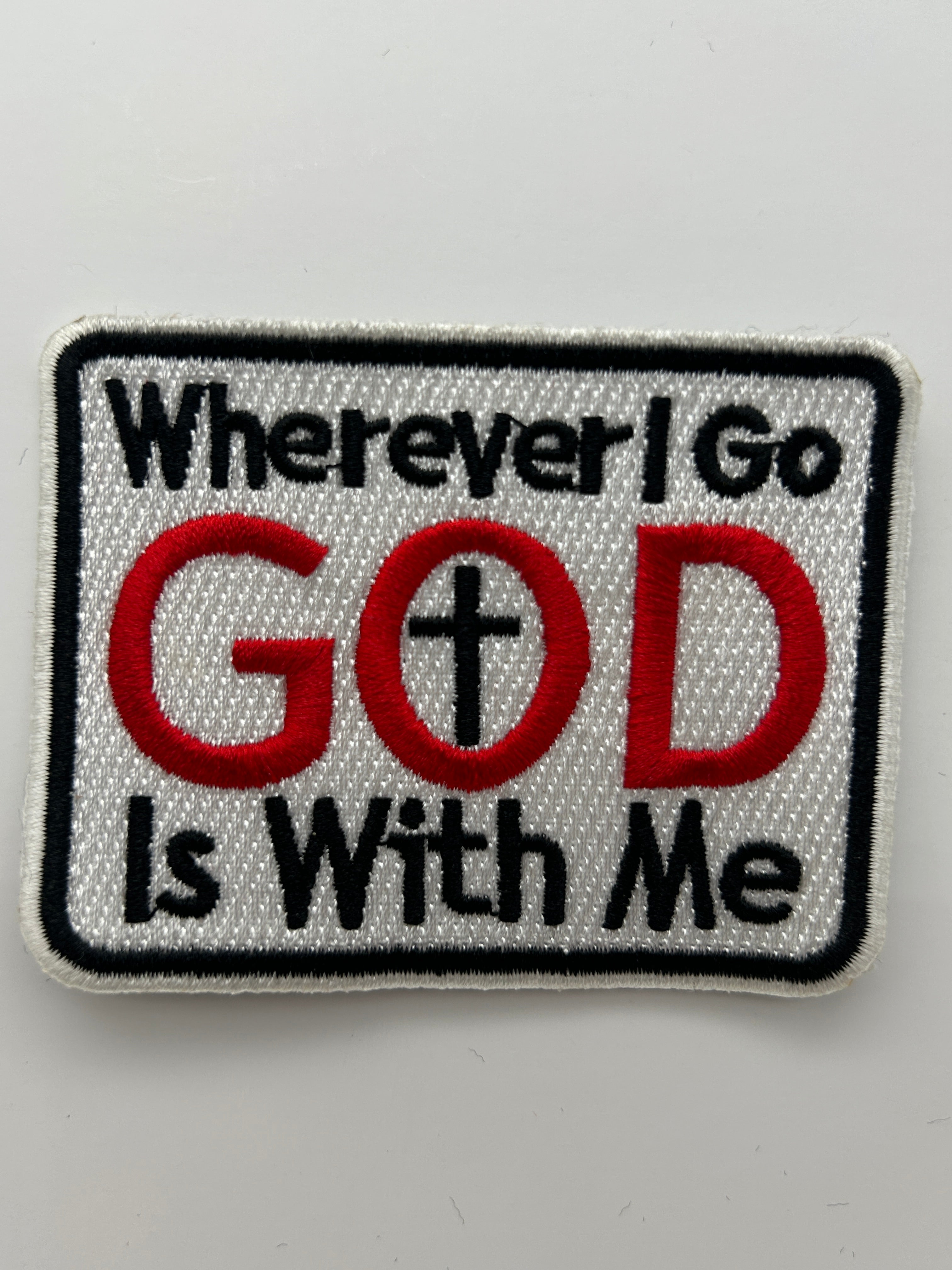 US Veteran Favorites Patch "Where I Go God is with me" | Military Hats & Pins