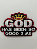 US Veteran Favorites Patch "God has been so good 2 me" | Military Hats & Pins