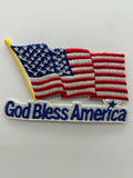 US Veteran Favorites Patch "God Bless America" Flag | Military Hats & Pins