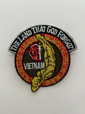 US Veteran Favorites Patch "The land that God forgot" Vietnam | Military Hats & Pins