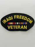 US Veteran Favorites Patch Iraqi Freedom Veteran Black Arch | Military Hats & Pins