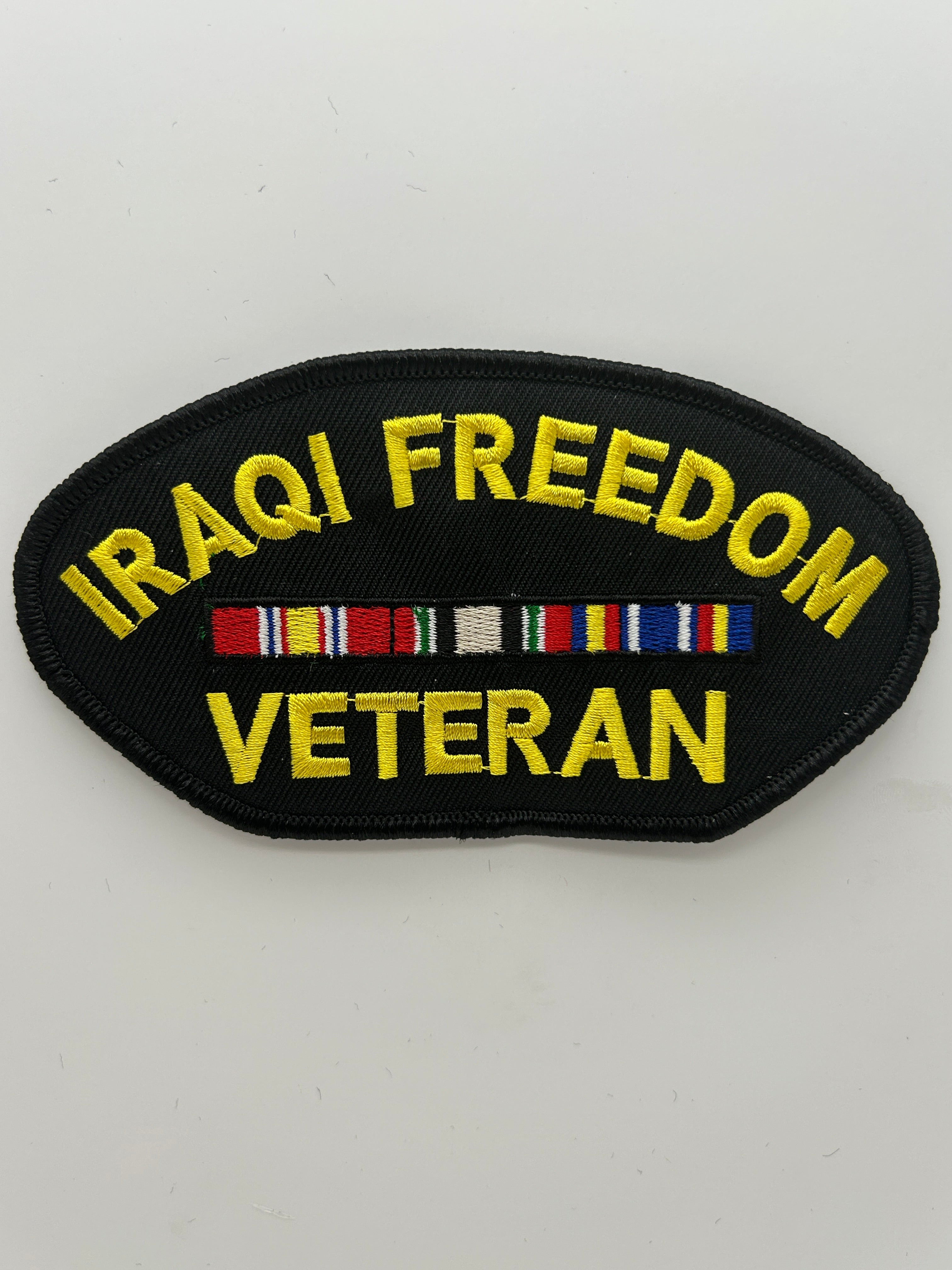 US Veteran Favorites Patch Iraqi Freedom Veteran Black Arch | Military Hats & Pins