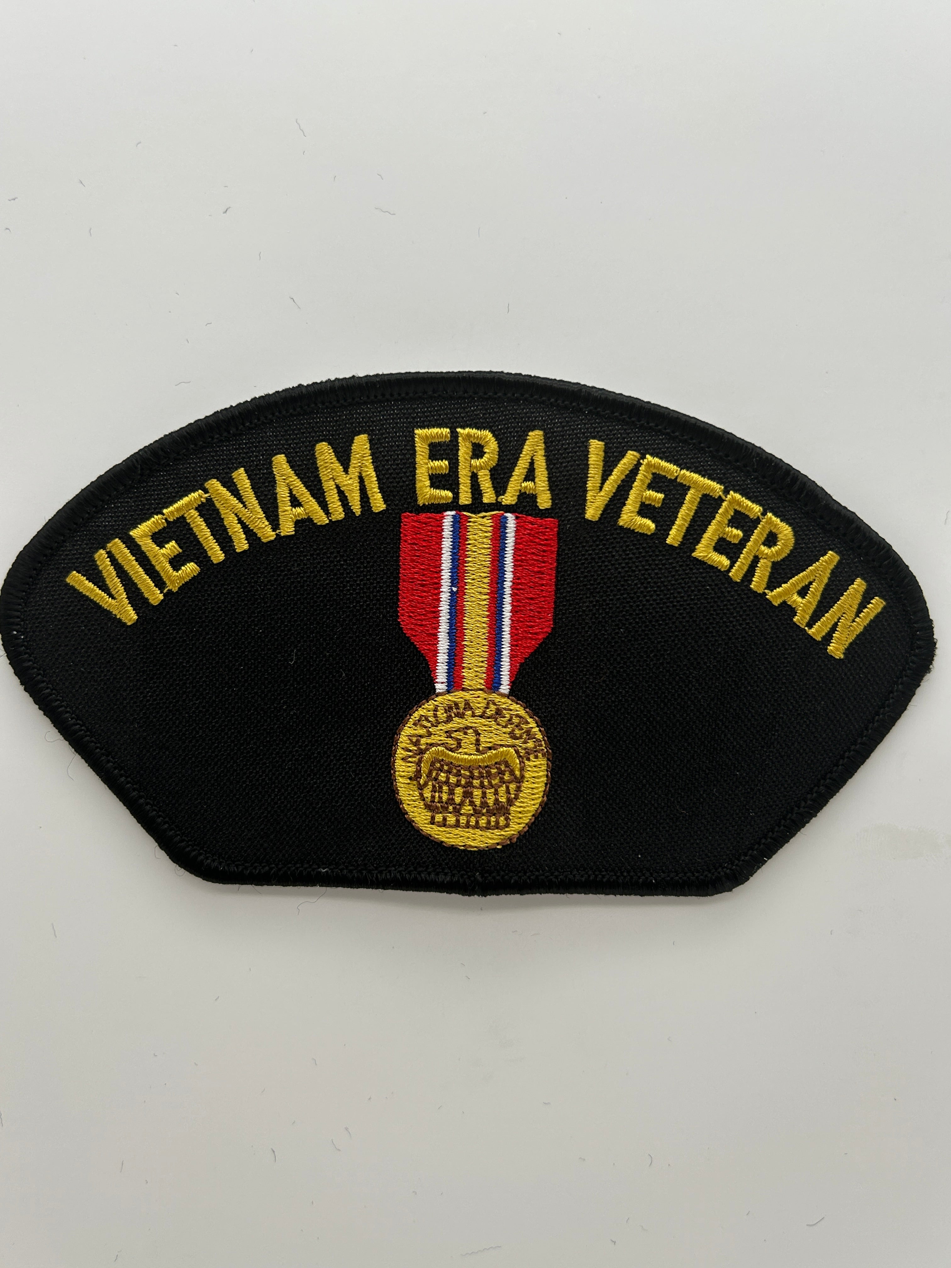 US Veteran Favorites Patch Vietnam Era Veteran Medal Black Arch Patch | Military Hats & Pins