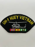 US Veteran Favorites Patch UH-1 Heuy Vietnam Black Arch Patch | Military Hats & Pins