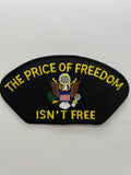US Veteran Favorites Patch "The Price of Freedom isn't Free" Black Arch Patch | Military Hats & Pins