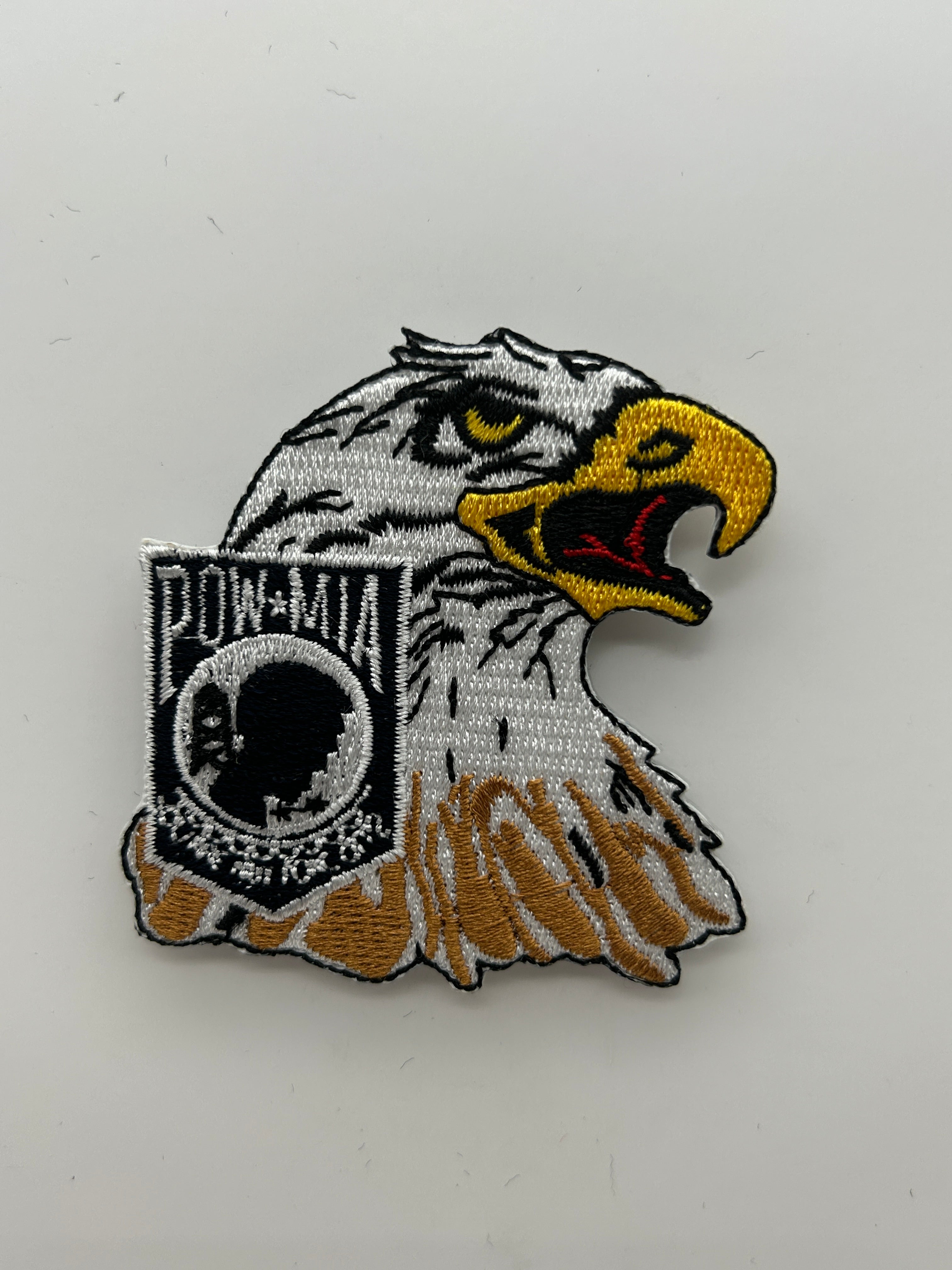 US Veteran Favorites Patch POW MIA  Eagle Patch | Military Hats & Pins