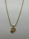 Jewelry: Gold Tone Electroplated USMC Marine Corps EGA Pendant, 24" Necklace | Military Hats & Pins