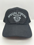 US Army - Special Forces - Black Adjustable One Size Military Hat | Military Hats & Pins