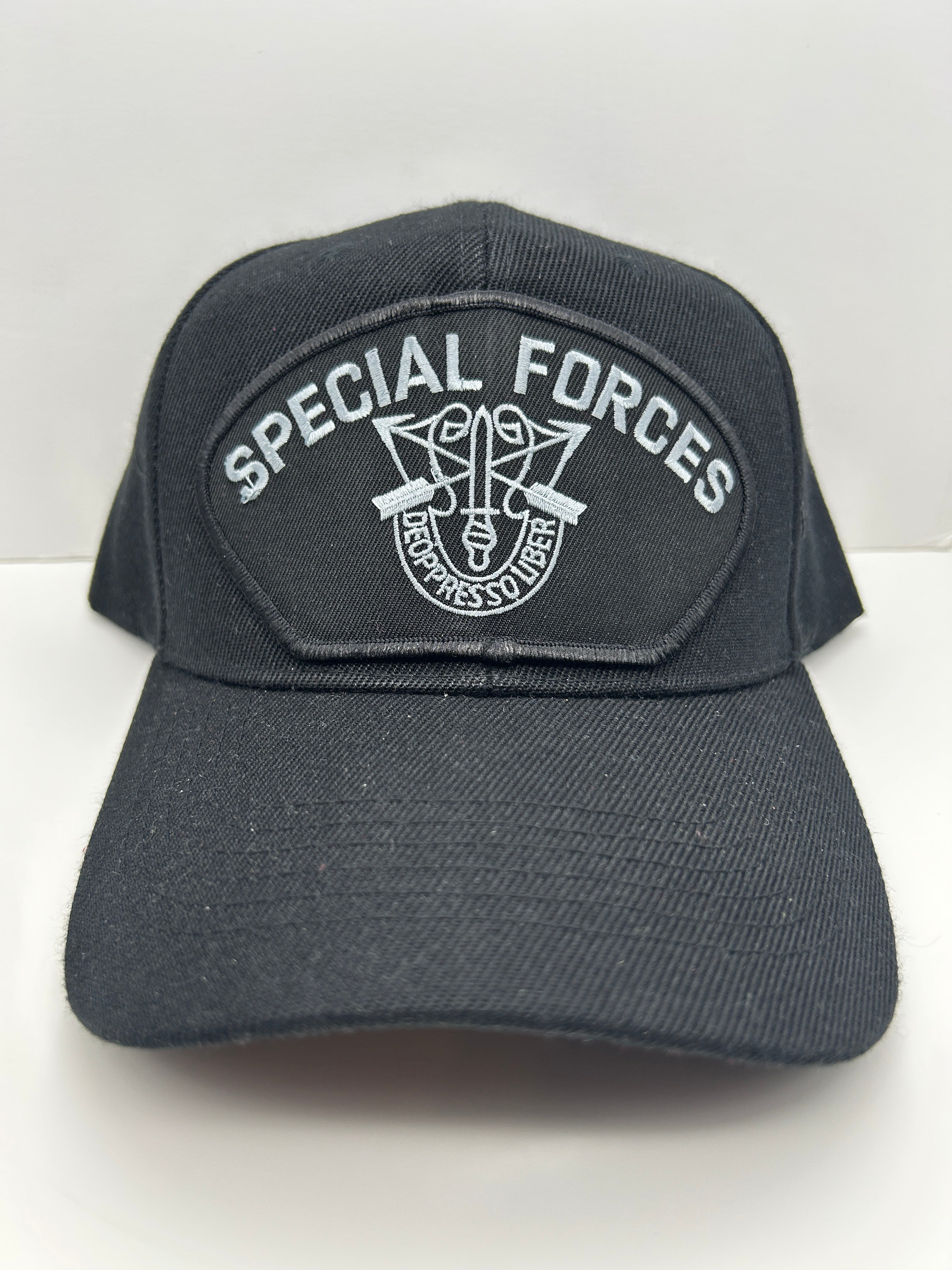 US Army - Special Forces - Black Adjustable One Size Military Hat | Military Hats & Pins
