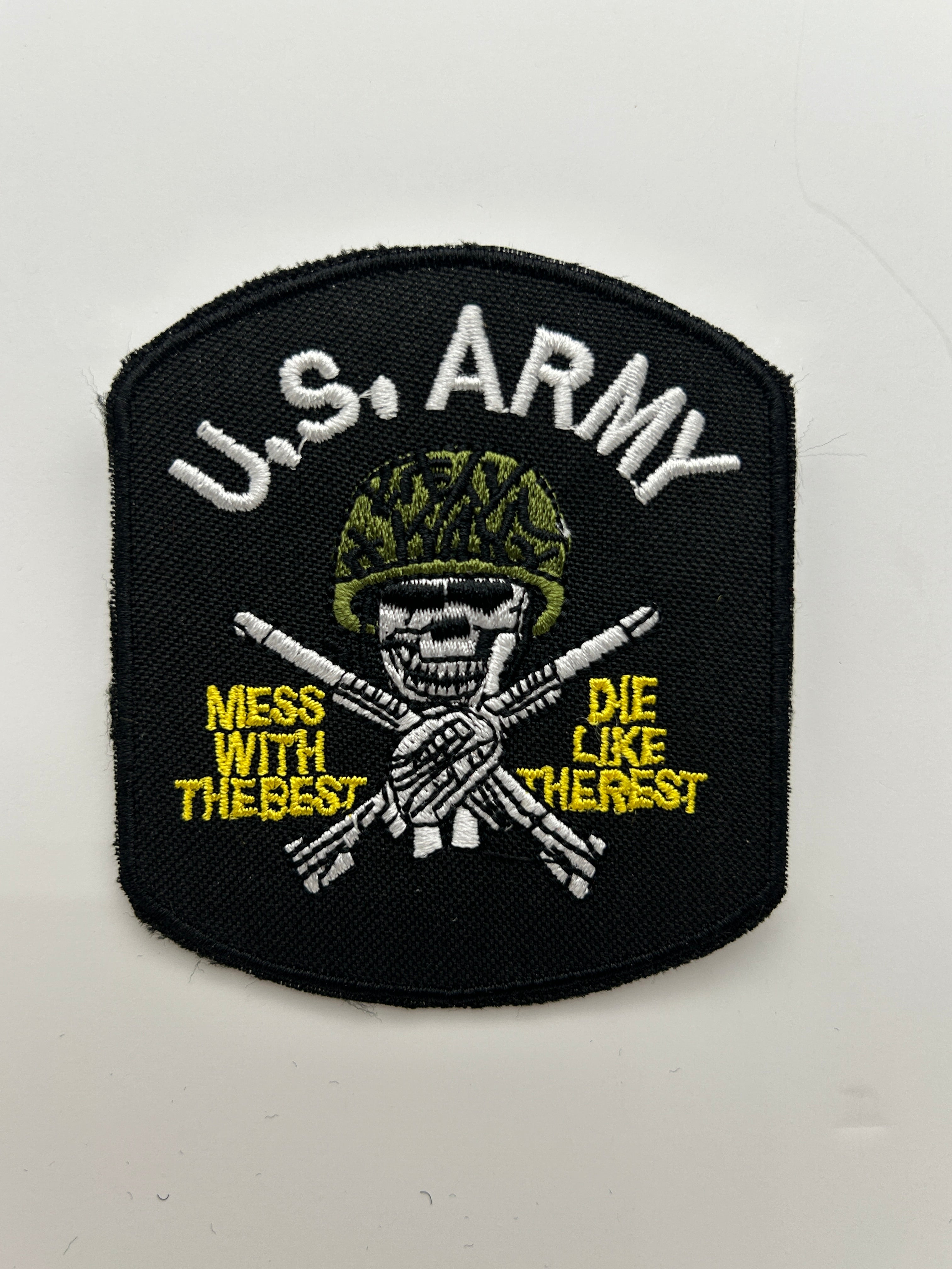 US Army Patch: Mess With The Best, Die Like The Rest Military Patch | Military Hats & Pins