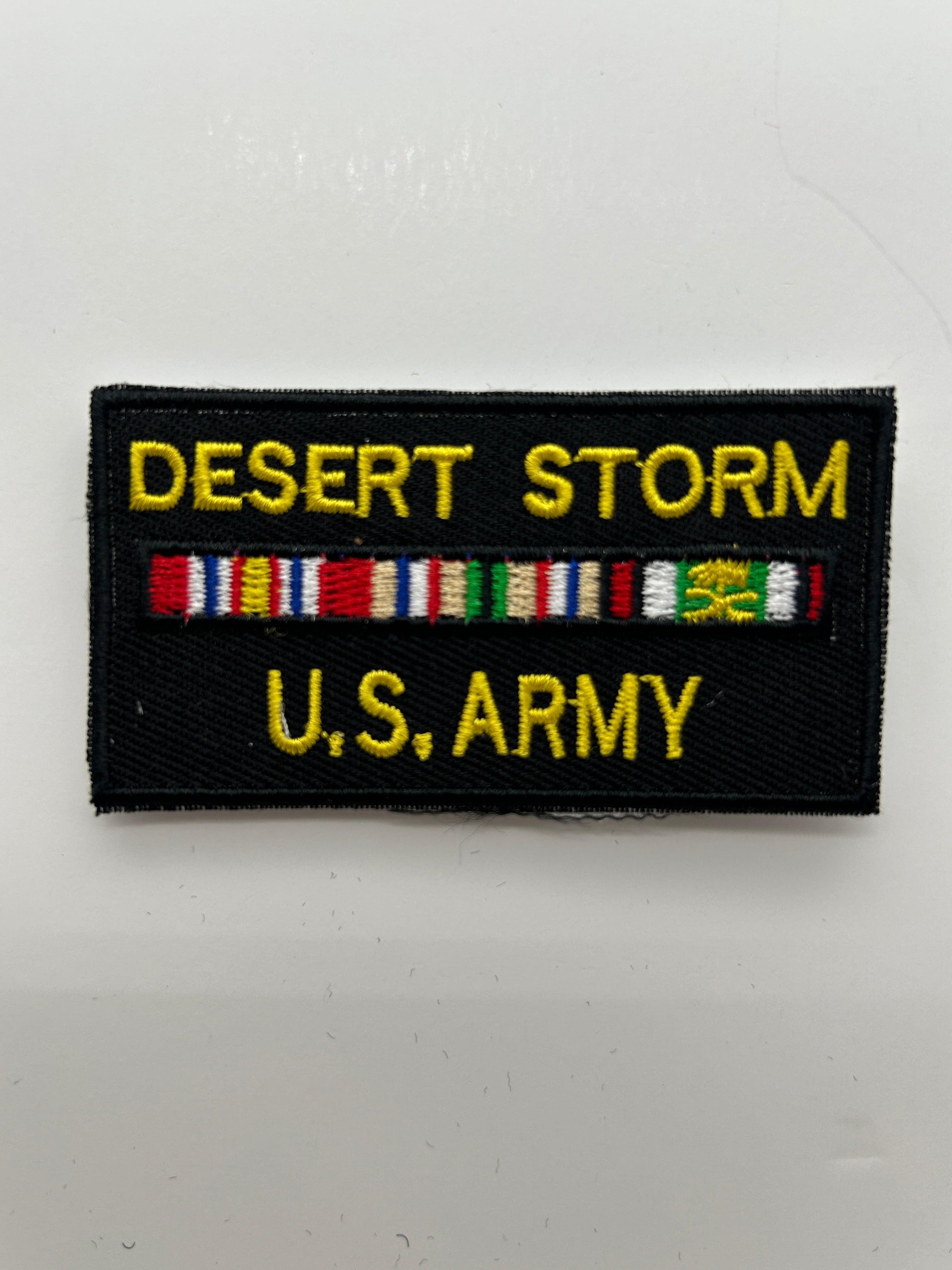 US Army Patch: Desert Storm Service Ribbon Military Patch | Military Hats & Pins