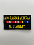 US Army Patch: Afghanistan Veteran Service Ribbon Military Patch | Military Hats & Pins