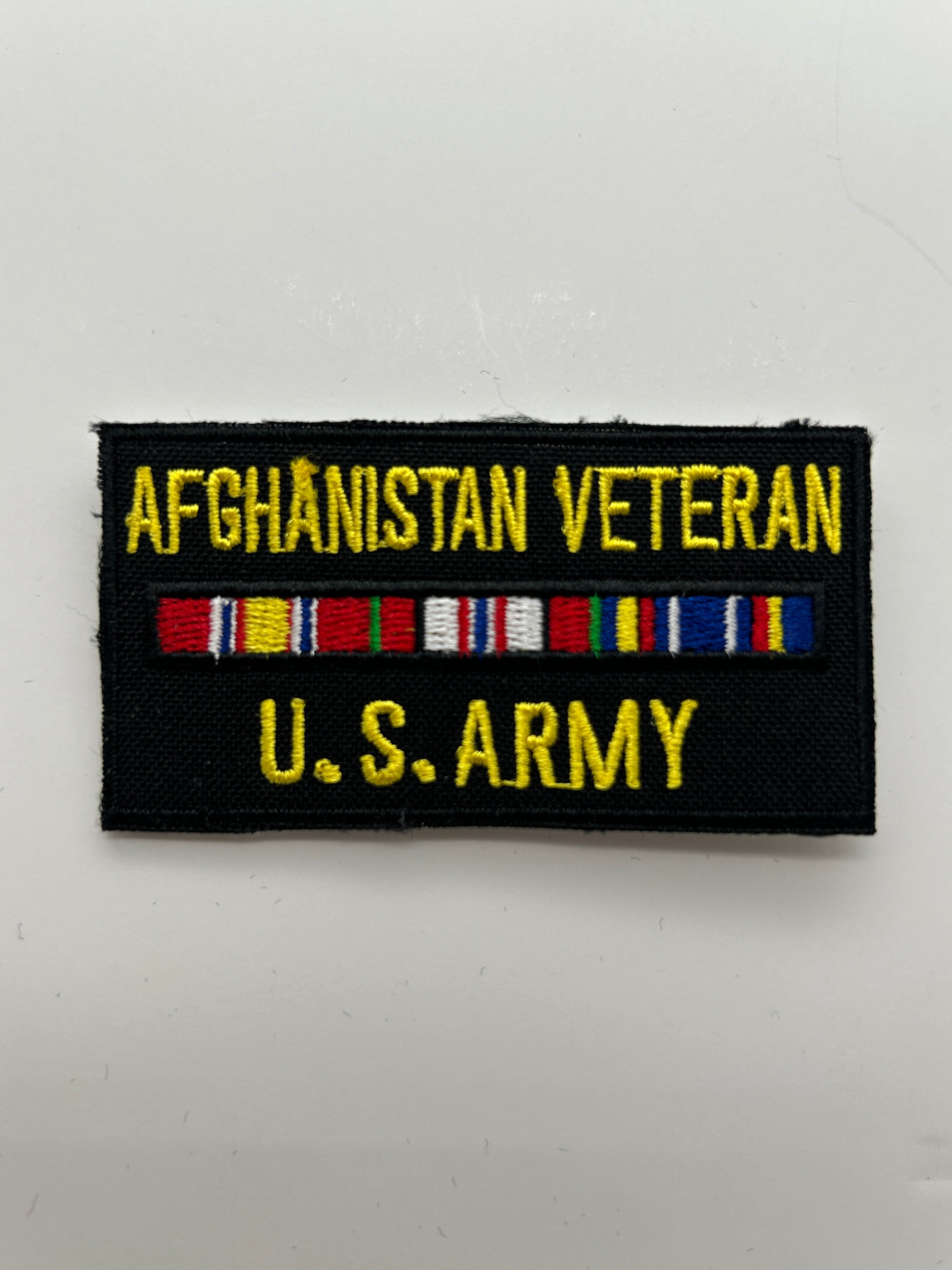 US Army Patch: Afghanistan Veteran Service Ribbon Military Patch | Military Hats & Pins
