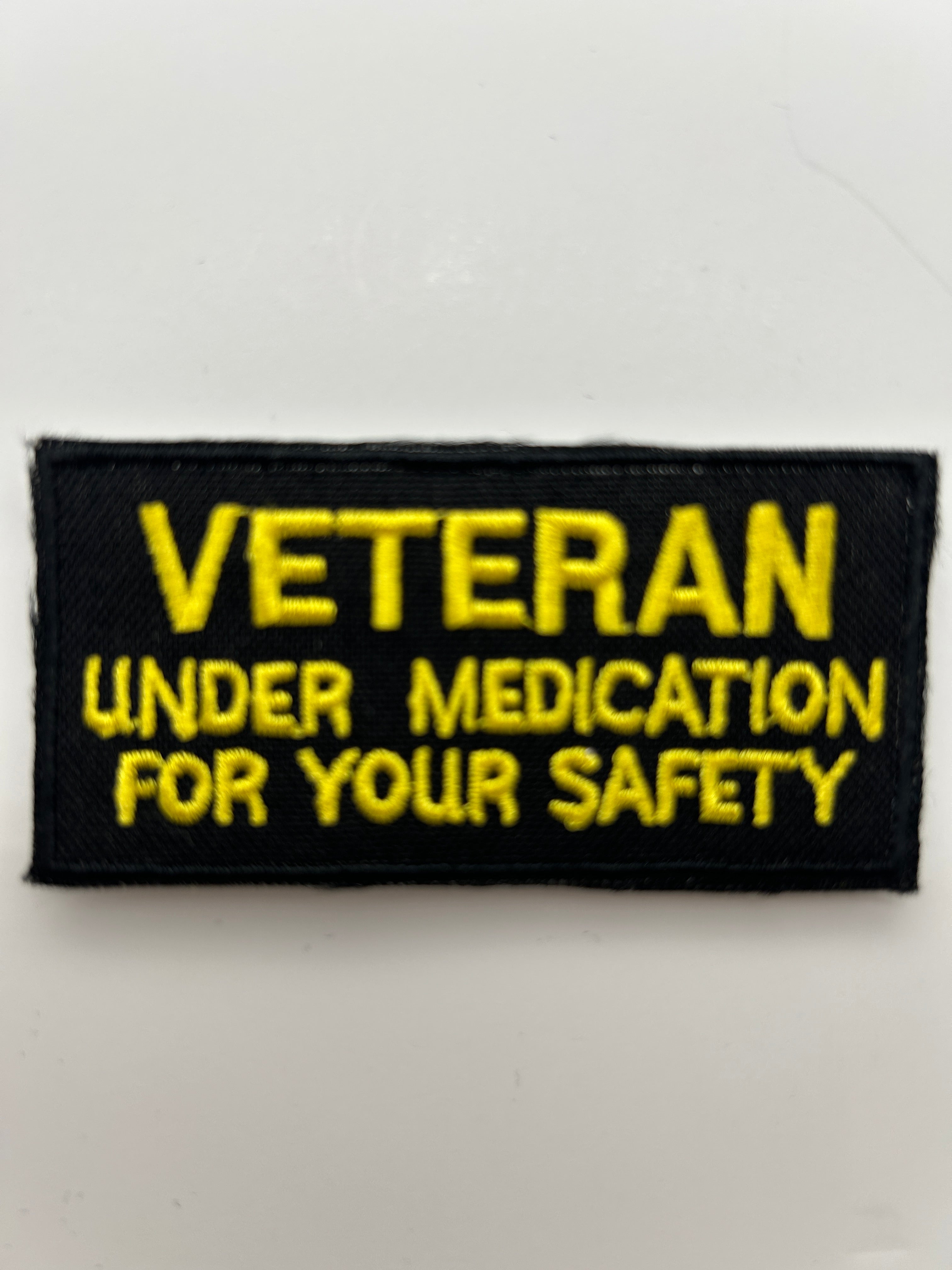 US Army Patch: Veteran Under Medication For Your Safety Military Patch | Military Hats & Pins