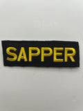 US Army Patch:  Sapper Black /Yellow Military Patch | Military Hats & Pins