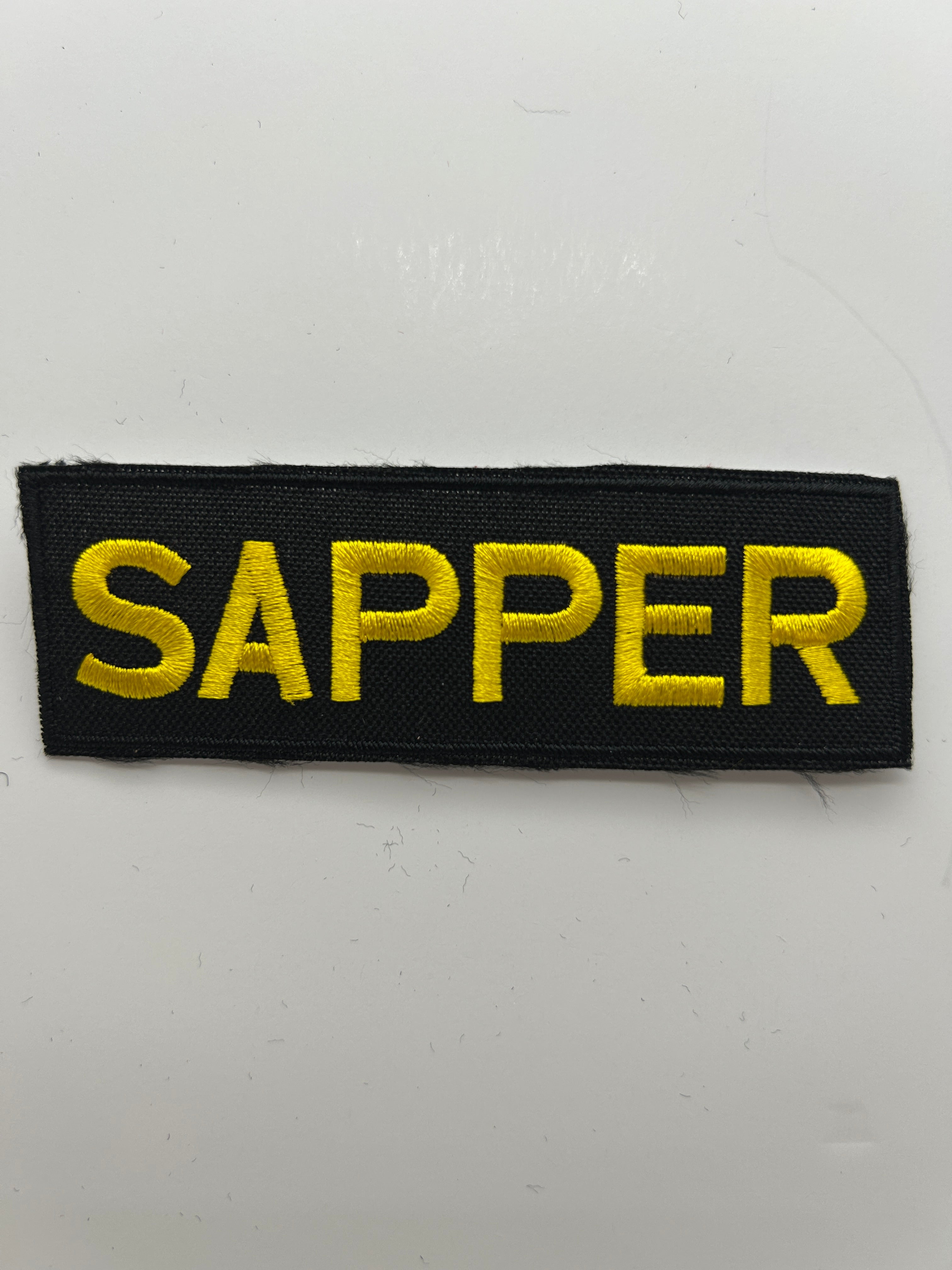 US Army Patch:  Sapper Black /Yellow Military Patch | Military Hats & Pins
