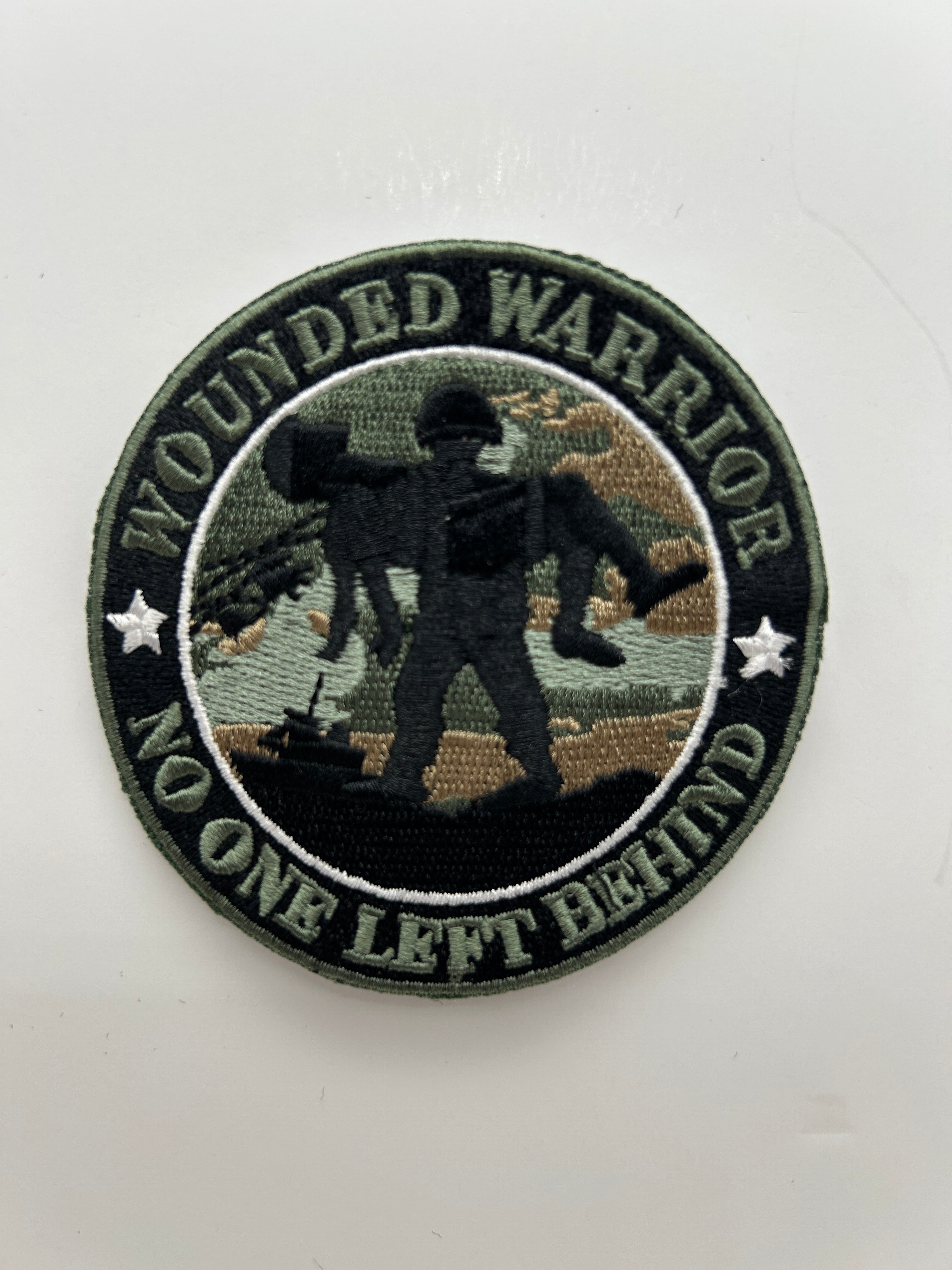US Army Patch:  Wounded Warrior No One Left Behind Military Patch | Military Hats & Pins