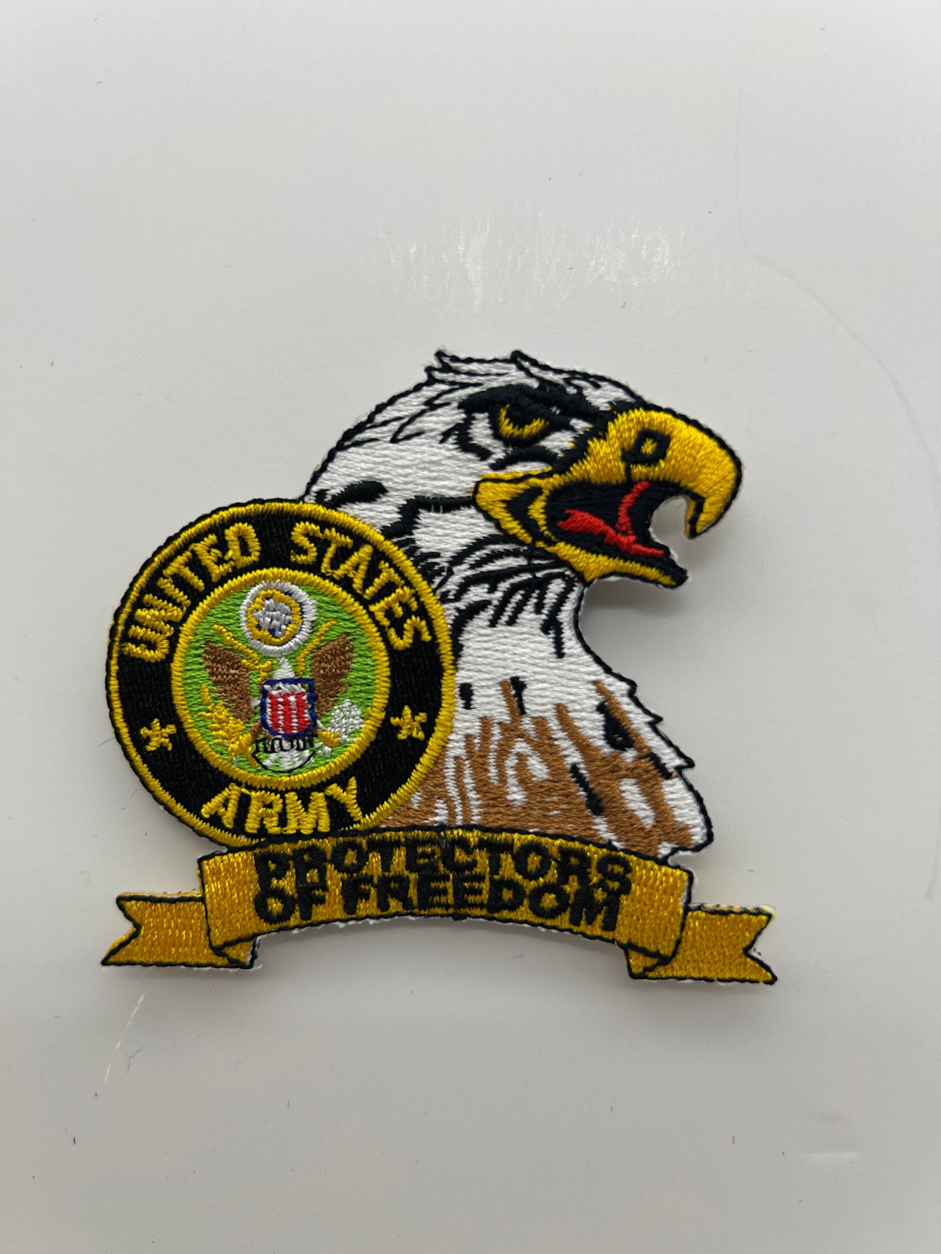 US Army Patch:  US Army Seal Eagle "Protectors of Freedom" Military Patch | Military Hats & Pins