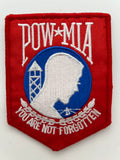 US Army Patch:  POW MIA "You are not forgotten" Red Military Patch | Military Hats & Pins