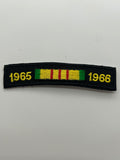 US Veteran: 1965-1966 Service Ribbon Black Military Patch | Military Hats & Pins