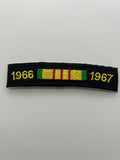 US Veteran: 1966-1967 Service Ribbon Black Military Patch | Military Hats & Pins