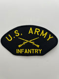 US Army Patch: Infantry Black Military Patch | Military Hats & Pins