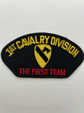 US Army Patch: 1st Cavalry Division The First Team Black Military Patch | Military Hats & Pins