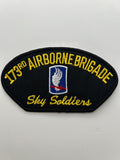 US Army Patch: 173rd Airborne Brigade Sky Soldiers Black Military Patch | Military Hats & Pins