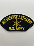 US Army Patch: Air Defense Artillery Black Military Patch | Military Hats & Pins
