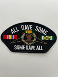 US Army Patch: All Gave Some, Some Gave All Black Arch Military Patch | Military Hats & Pins