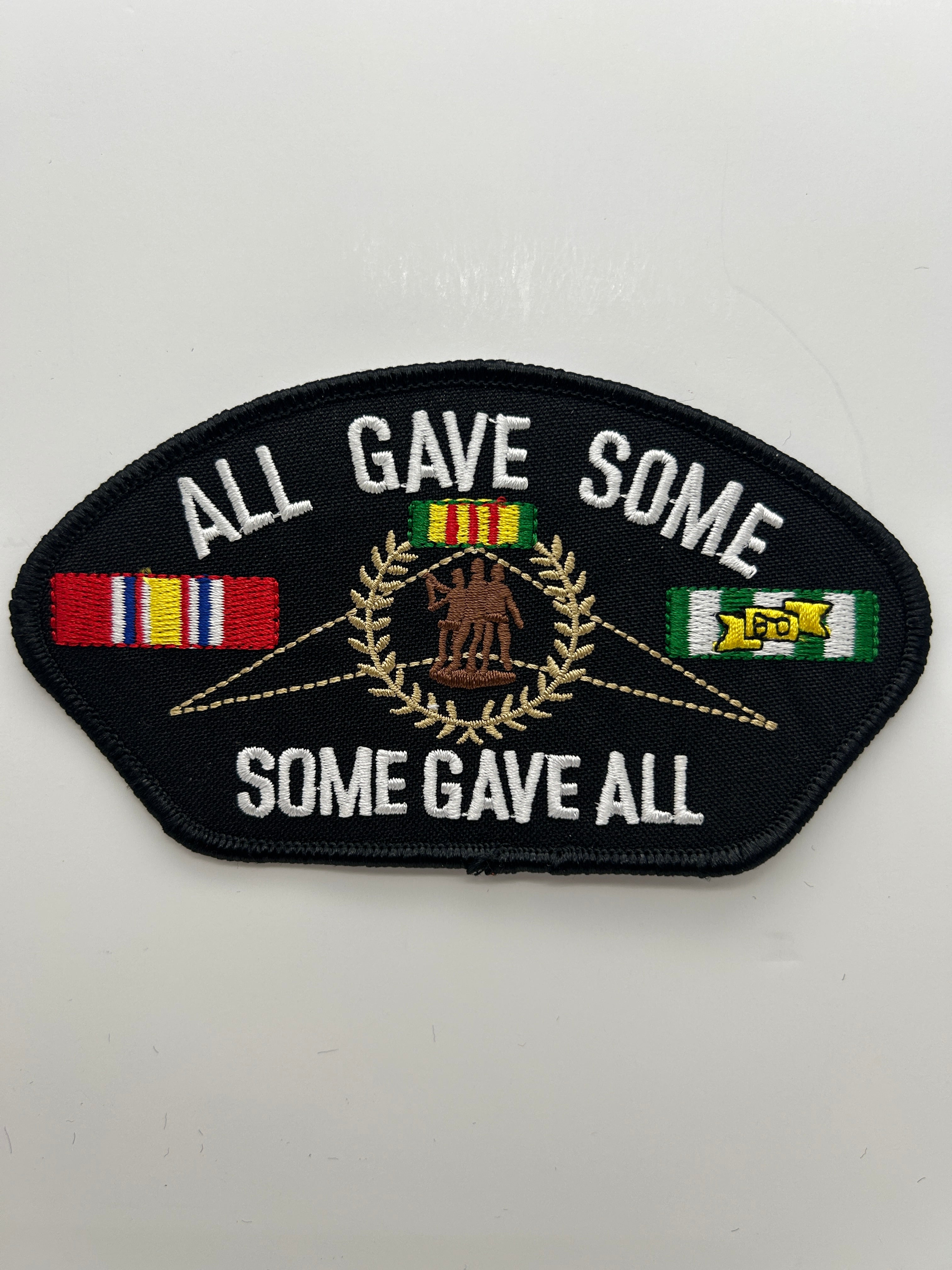 US Army Patch: All Gave Some, Some Gave All Black Arch Military Patch | Military Hats & Pins