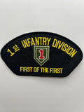 US Army Patch: 1st Infantry Division, First of the First Black Arch Military Patch | Military Hats & Pins