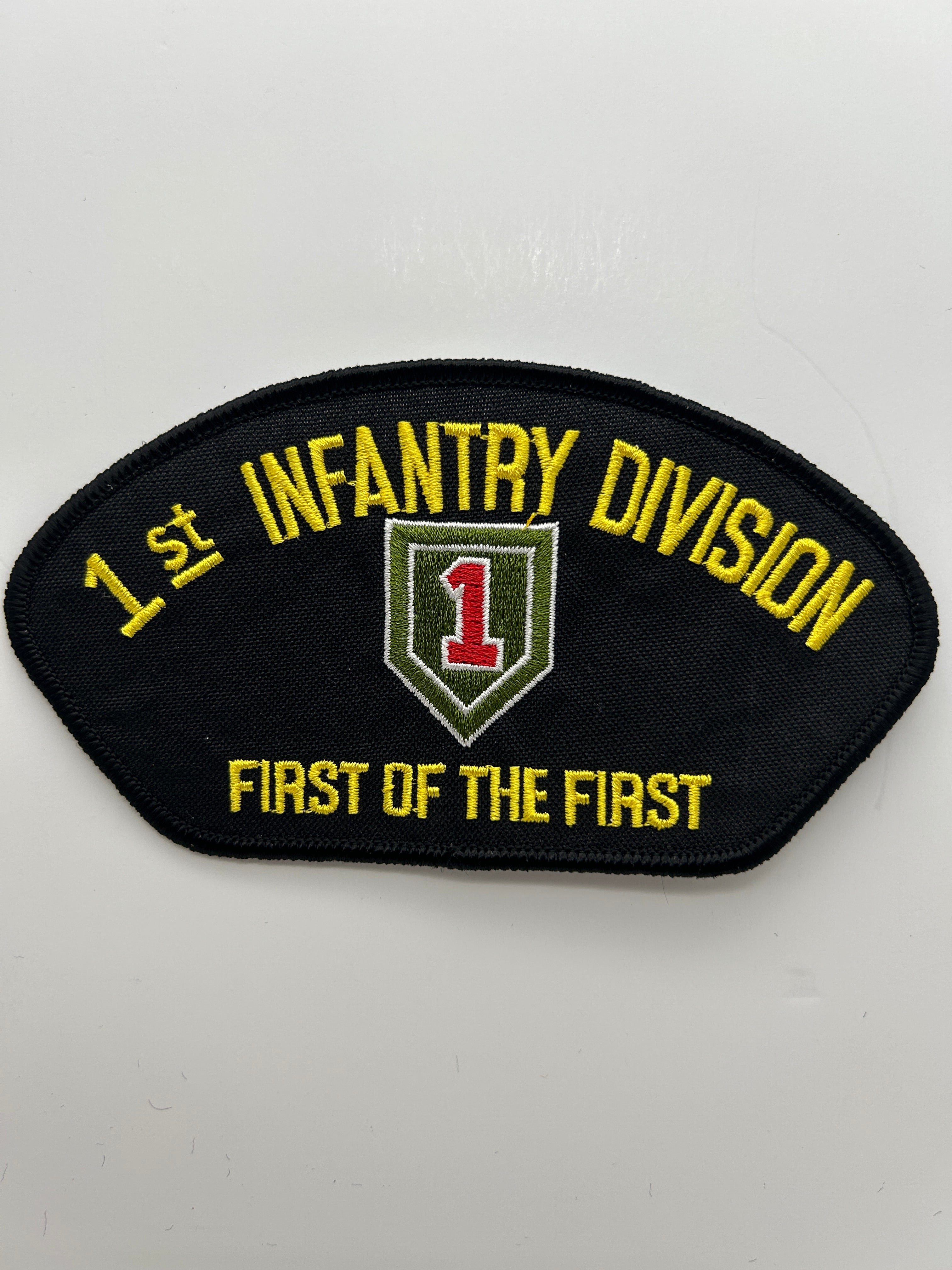 US Army Patch: 1st Infantry Division, First of the First Black Arch Military Patch | Military Hats & Pins