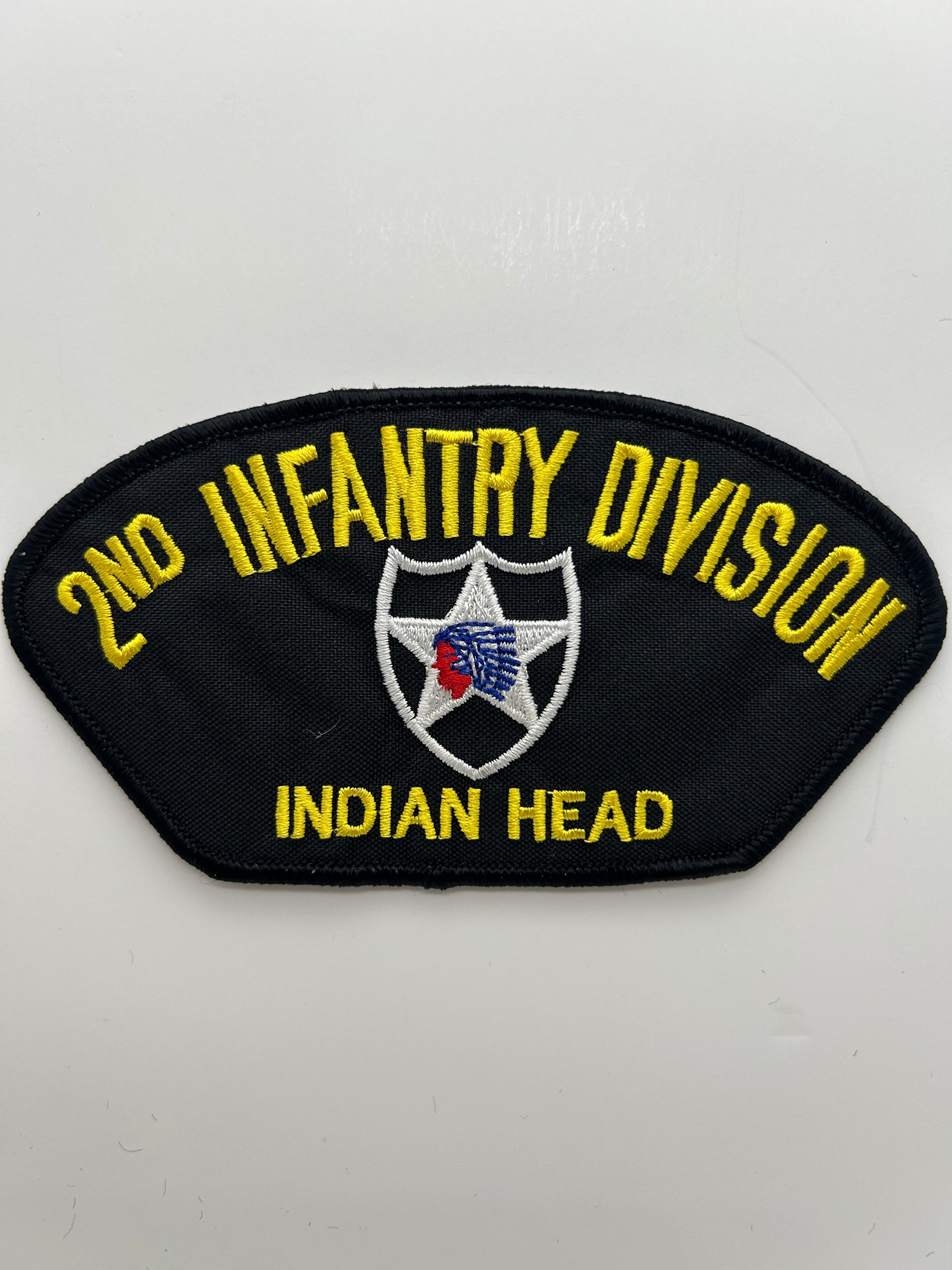 US Army Patch: 2nd Infantry Division Indian Head Military Patch | Military Hats & Pins