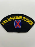 US Army Patch: 10th Infantry Division Golden Arrow Black Military Patch | Military Hats & Pins
