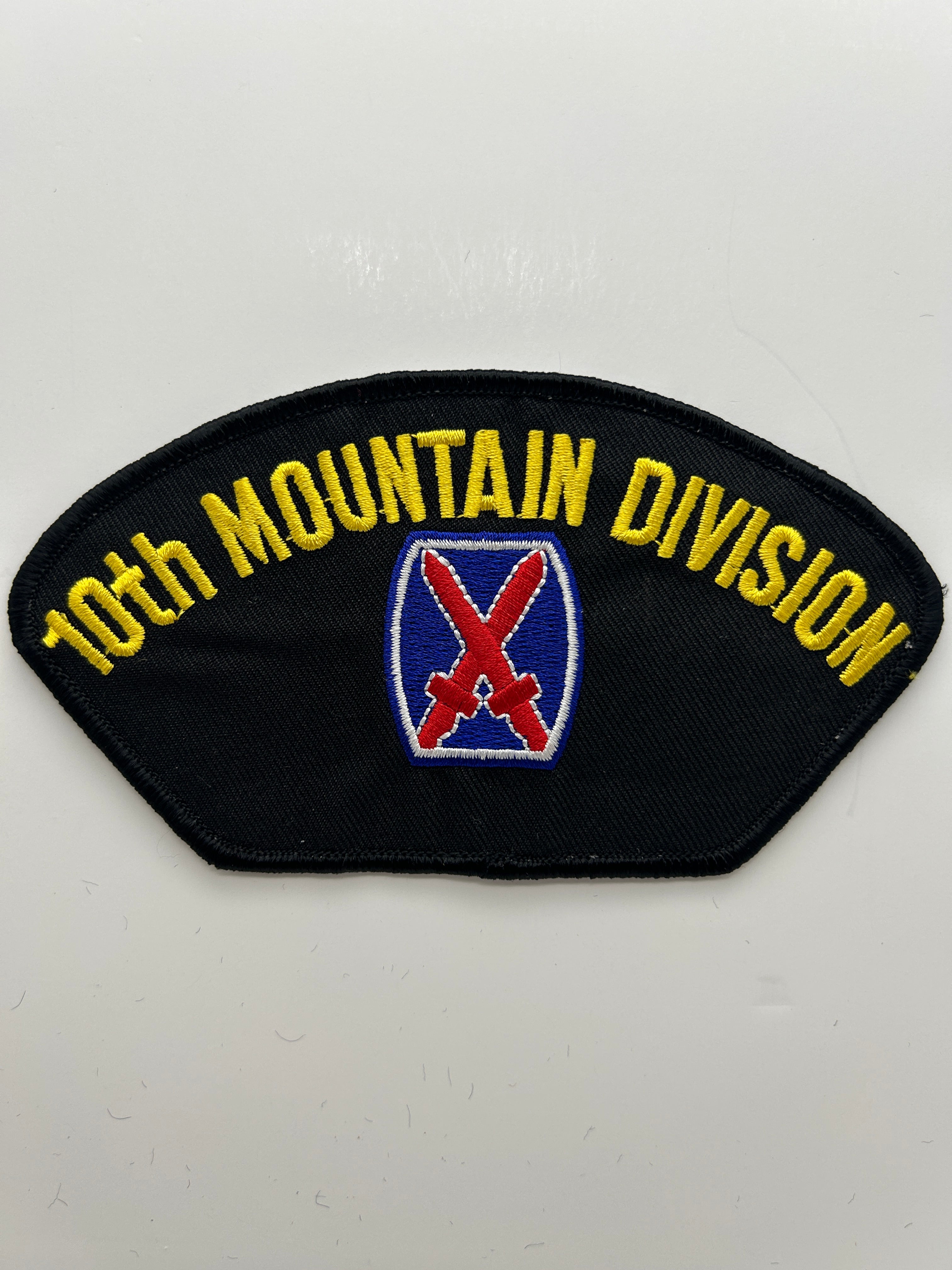 US Army Patch: 10th Infantry Division Golden Arrow Black Military Patch | Military Hats & Pins