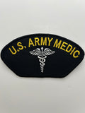 US Army Patch: Army Medic Black Military Patch | Military Hats & Pins