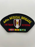 US Army Patch: 44th Medical Brigade Vietnam Veteran Service Ribbon Black Military Patch | Military Hats & Pins