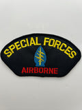 US Army Patch: Airborne Special Forces Black Military Patch | Military Hats & Pins