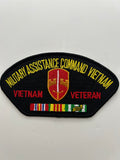 US Army Patch: Military Assistance Command Vietnam Veteran Black Service Ribbon Military Patch | Military Hats & Pins