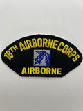 US Army Patch: 18th Airborne Corps Black Arch Military Patch | Military Hats & Pins