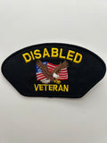 US Army Patch: Disabled Veteran Black Military Patch | Military Hats & Pins