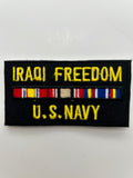US Navy: Iraqi Freedom Service Ribbon Black Military Patch | Military Hats & Pins
