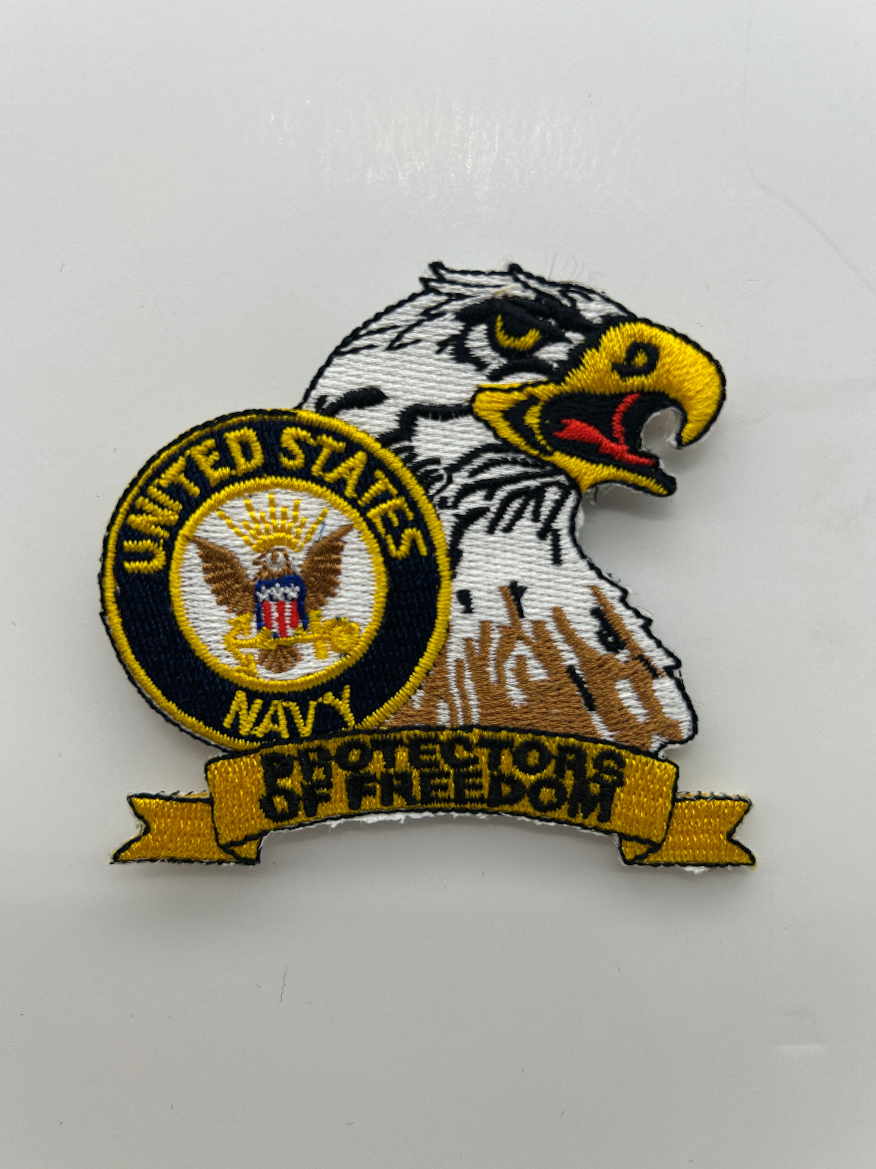 US Navy Seal Logo in Eagle "Protectors of Freedom" Military Patch | Military Hats & Pins