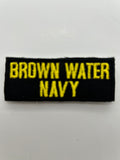 US Navy:  Brown Water Navy Black Military Patch | Military Hats & Pins