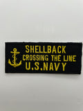 US Navy:  Shellback Crossing the Line Black Military Patch | Military Hats & Pins